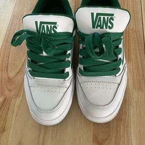 Vans Classic Green and White Shoes